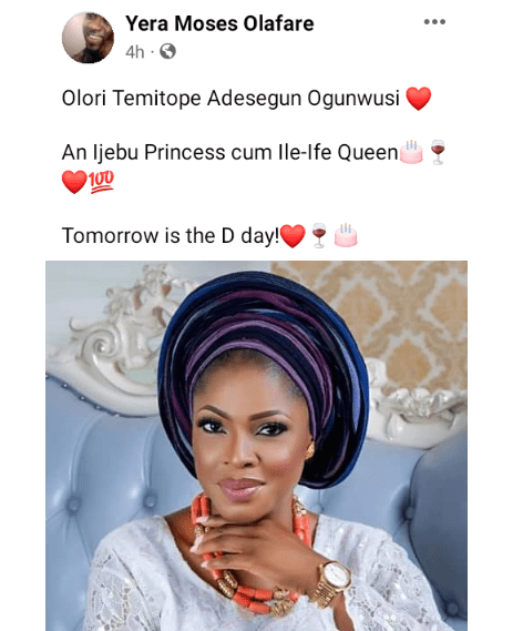 Ooni of Ife, Oba Enitan Ogunwusi to Marry 6th Wife on Monday